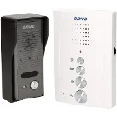 ORNO ELUVIO OR-DOM-RE-914/W Familiensprechanlage, automatische Torsteuerung, ultraflach, schwarz/weiß