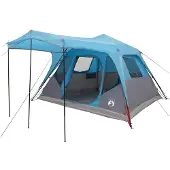 vidaXL Familienzelt Blau 6-Personen Polyester und Stahl