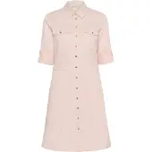 Cream Midikleid "Kleid CROttilie", Damen, Gr. 36, N-Gr, rosa (peach blush), Obermaterial: 98% Baumwolle CO. 2% Elasthan EL., Kleider Midikleid