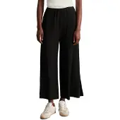 Marc o'polo Culotte DENIM, Damen, Gr. L, N-Gr, schwarz, Web, Obermaterial: 97% Viskose, 3% Elasthan, knöchellang, Hosen Culotte