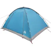 vidaXL Campingzelt 6 Personen Blau Polyester und Stahl