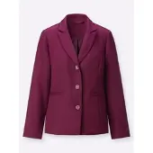 Witt Blusenblazer "Kurzblazer Kurzblazer in Bouclé-Qualität", Damen, Gr. 54, malve, Web, Stoff, , Basic, Blazer Blusenblazer