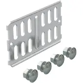 Obo Bettermann OBO 6067654 Längsverbinder für Kabelrinne 60x100 Edelstahl, rostfrei A2 1.4301 blank, nachbehandelt RLVK 60 A2 - 10 Stück