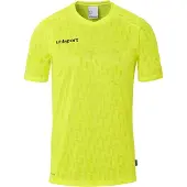 Uhlsport Trainingsshirt "Trainings-T-Shirt Division 28 Kids", Kinder, Gr. 116, gelb (fluo gelb), Obermaterial: 100% Polyester Pol. recyc.., Shirts Trainingsshirt