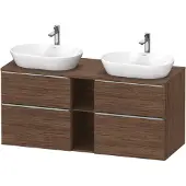 Duravit D-Neo Meuble sous-vasque sur console suspendu (découpe côté contributif), 1400x664x550mm, 2