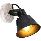 Globo Wandleuchte Innen Wandlampe Wohnzimmer Schlafzimmer Spot Schwarz 15366S-1
