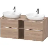 Duravit D-Neo Meuble sous-vasque sur console suspendu (découpe côté contributif), 1400x664x550mm, 2