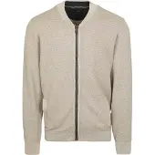 Casamoda Strickjacke Zip Structure Beige