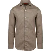 Suitable Hemd Leinen Taupe