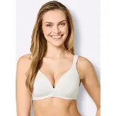 Naturana Schalen-BH , Damen, Gr. 75, Cup B, weiß (ecru), 89% Polyamid, 11% Elasthan, Cup:100% Polyester, BHs Schalen-BH