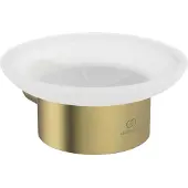 Ideal standard Conca Seifenschale, aus satiniertem Glas, T4509A2, Farbe: Brushed Gold