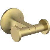 Ideal standard La Dolce Vita Handtuchhaken, doppelt, unsichtbare Befestigung, 75x86x60mm, T5504A2, Farbe: Brushed Gold