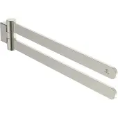 Ideal standard Conca Doppelte Handtuchstange, schwenkbar, T5396GN, Farbe: Silver Storm