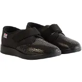 Varomed Klettschuh , Damen, Gr. 42, schwarz, Textil, Schuhe Klettschuh