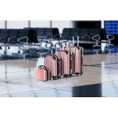 B2X Hartschalenkoffer-Set, 4-teilig, Roségold, 12-89 l