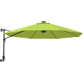 Syfax Wand-Sonnenschirm Apfelgrün 290 cm