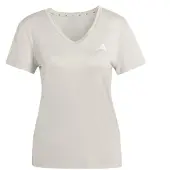 Adidas - Women's Workout Essentials V-Neck T-Shirt - Funktionsshirt Gr XS beige/grau