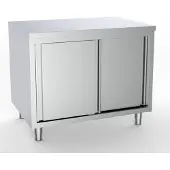 CombiSteel Arbeitsschrank mit Schiebetüren aus Edelstahl 1000x600x850mm