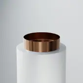 Steinberg Serie 442 Aufsatzwaschtisch, rund, Edelstahl, ohne Hahnloch, ohne Überlauf, 400x400x110mm, 4426020BC, Farbe: Rose Gold