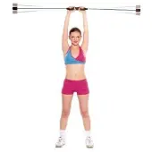 Master Schwingbar Flexal Bar Aerobic-Stange für Rückentraining 161 cm