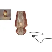 Intratuin Tischlampe Stimmungsbeleuchtung beige terra Metall Jute 23x23x40,5cm