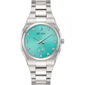Bulova Nur Zeit Silber Kollektion Surveyor Ladies - frau
