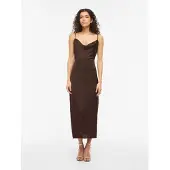Vila Trägerkleid "VIRAVENNA STRAP ANKLE DRESS - NOOS" Kunstfaser, regular fit