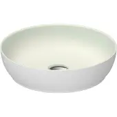 Duravit Aufsatzwaschtisch DuroCast + Sivida d 40cm, I.Fa Blassgrün m, Auß.Fa w m