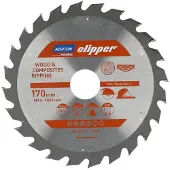 Norton Clipper Clipper Kreissägeblatt Holz / Verbundwerkstoffe 170x30/20/16 24Z