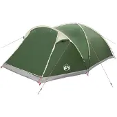 vidaXL Hütten-Zelt 8 Personen Grün Polyester und Stahl