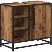 vidaXL Badezimmermöbel-Set 3 stk. Altholz 65 x 33 x 60 cm