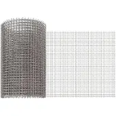 vidaXL Mesh Bildschirm 20 x 500 cm 3 Mesh Edelstahl 201 Silber