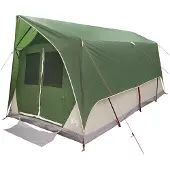 vidaXL Tunnelzelt 8 Personen Grün Polyester und Stahl