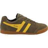 Gola Classics Harrier Herren Klassische Schnürung Wildleder Leder Turnschuhe Kaki Gelb – undefined / Khakigelb