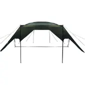 vidaXL Camping Tarp Wasserfest Olivegrün 695 x 580 x 200 cm
