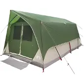 vidaXL Tunnelzelt 6 Personen Grün Polyester und Stahl