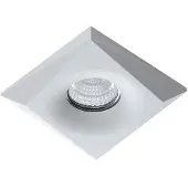 Azzardo Einbaustrahler Lorenzo Weiß 10x10x3 cm GU10, 1-flammig, Einbaudurchmesser 7 cm
