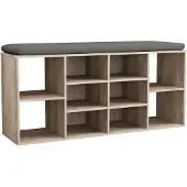 VCM Schuhregal "Holz Regal Schuhschrank Schuhregal Hinsol S", braun (sonoma, eiche), B:104cm T:30cm, Regale, Schuhregal