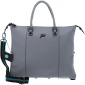 Gabs Leder Schultertasche G3 Plus TG Bull Black Shoulder Bag Rugiada blaugrau