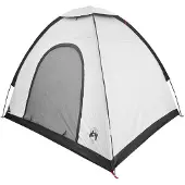 vidaXL Campingzelt 2 Personen Weiß Blackout Acier P/Taffeta