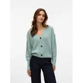 Vero Moda Strickjacke "VMLEA LS V-NECK CUFF CARDIGAN NOOS" Kunstfaser, regular fit