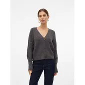 Vero Moda "VMLEA LS V-NECK CUFF CARDIGAN NOOS" Kunstfaser, regular fit