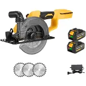 OEM Akku-Handkreissäge, multifunktionales Schneidwerkzeug, bürstenloser Motor, 2xBatterie Set