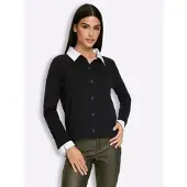 HEINE Strickjacke in schwarz | Gr.: 38