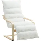 HOMCOM Relaxssessel Sessel mit Verstellbar Fußteil, Armlehne für Wohnzimmer