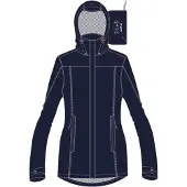 CMP Damen Regenjacke Woman Rain Jacket Button Hood 39X6646-N950 36 - Black Blue - 36