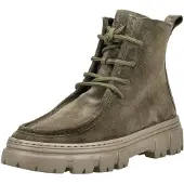 Paul green Damen Schnürboots Grün Rauleder Größe: 39