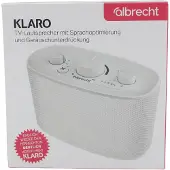 Albrecht Klaro, 4 W, Kabellos, Tragbarer Stereo-Lautsprecher, Weiß, TV, Integrierte Batterie