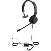 Jabra Evolve 20 USB C/A UC Mono, Kabelgebunden, 150 - 7000 Hz, Büro/Callcenter, 104 g, Kopfhörer, Schwarz