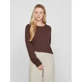 Vila Rundhalspullover "VIRIL O-NECK L/S KNIT TOP - NOOS" Viskosemischung, regular fit